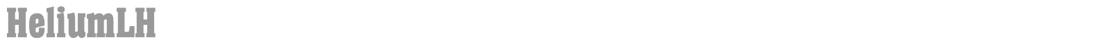 HeliumLH font preview